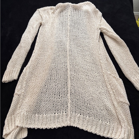 Free People Cream Open Knit Cardigan - Picture 10 of 10